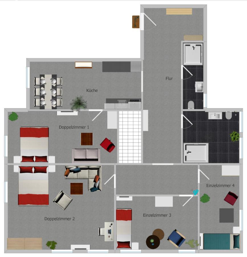 Elisabett Erfurt - Apartment Elisa - 4 Schlafzimmer Und 2 Baeder, Bis 6 Personen Exteriör bild